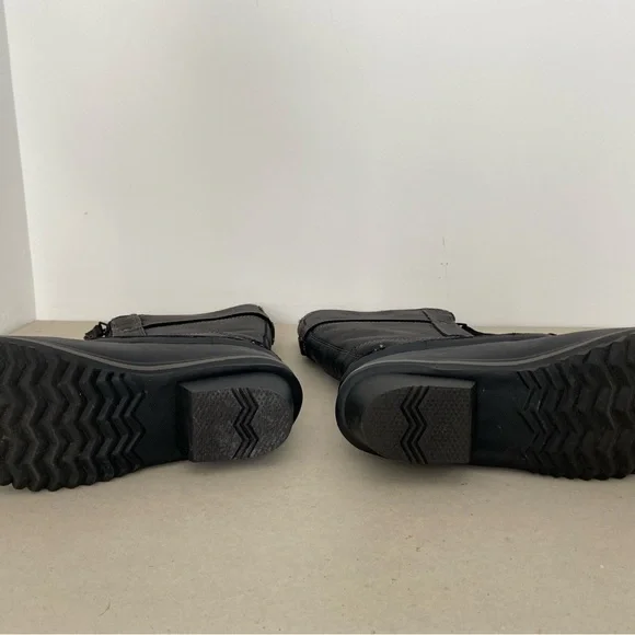 Sorel Winter Fancy Tall II Black Leather Boots - Picture 7 of 8